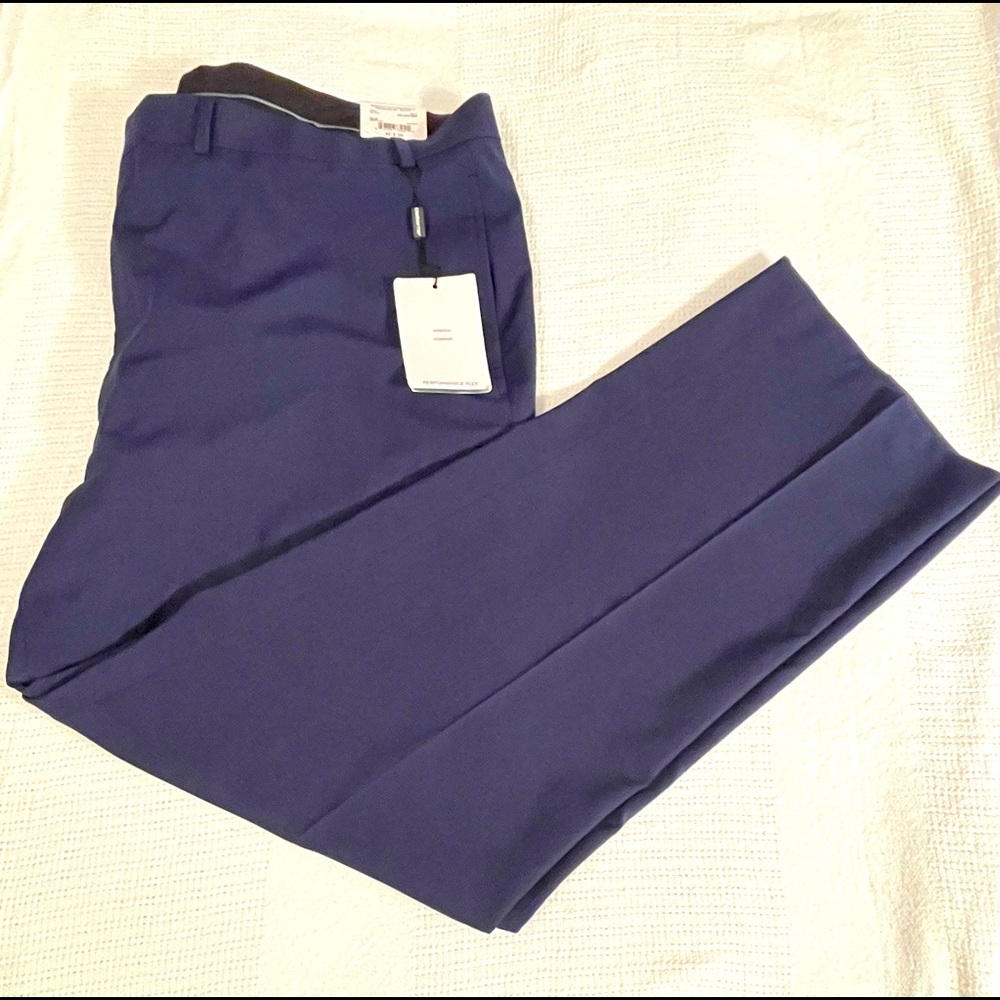 Mens Claiborne performance flex Navy Blue Dress Pants
